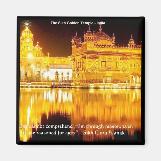 Sikh the Golden Temple in India Gifts & T - shirts Magneet (Voorkant)