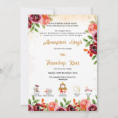 Sikh trouwuitnodiging Punjabi trouwuitnodiging Kaart (Achterkant)