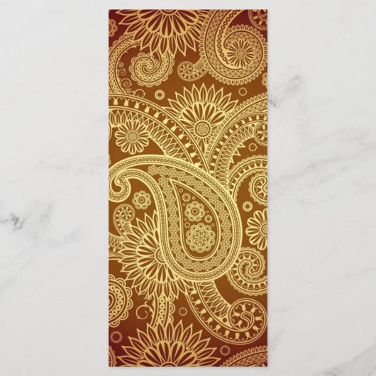 Sikh Wedding Programmakaart (Achterkant)