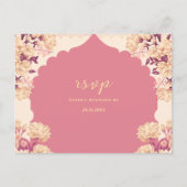 Sikh Wedding RSVP | Anand Karaj Reply post Card Briefkaart (Voorkant)