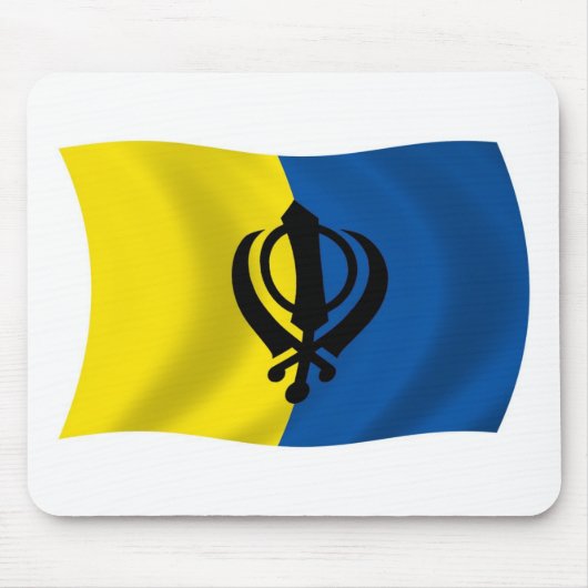 Sikhisme Flag Mousepad Muismat (Voorkant)