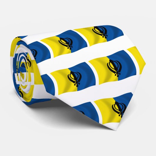 Sikhisme Flag Stropdas (Opgerold)