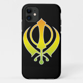 Sikhisme Khanda Logo iPhone Case (Achterkant)