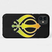 Sikhisme Khanda Logo iPhone Case (Achterkant (horizontaal))