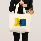 Sikhisme Vlag Boodschappentas Grote Tote Bag (Voorkant (product))