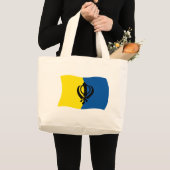 Sikhisme Vlag Boodschappentas Grote Tote Bag (Voorkant (product))