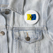 Sikhisme Vlag Knop Ronde Button 5,7 Cm (In situ)