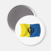 Sikhisme Vlag Magneet (Voorkant / Achterkant)