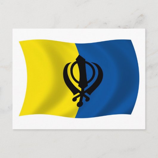 Sikhisme Vlag Postkaart (Voorkant)