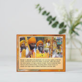 Sikhs vieren Baisaki Briefkaart (Staand voorkant)