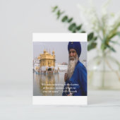 Sikhse Acties/Karma Spreekwoord Briefkaart (Staand voorkant)