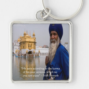 Sikhse Acties/Karma Spreekwoord Sleutelhanger