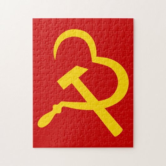 Sikkel En Hamer, Hart, Liefde, Communisme Legpuzzel (Verticaal)
