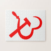 Sikkel En Hamer, Hart, Liefde, Communisme Legpuzzel (Horizontaal)