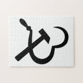 Sikkel En Hamer, Hart, Liefde, Communisme Legpuzzel (Horizontaal)