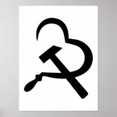 Sikkel En Hamer, Hart, Liefde, Communisme Poster (Voorkant)