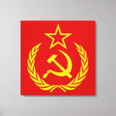 Sikkel en hamer, USSR, CCCP, Communisme Canvas Afdruk (Voorkant)
