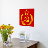 Sikkel en Hamer, USSR, CCCP, Communisme Folie Afdrukken (Laag (Keuken))
