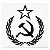 Sikkel en hamer, USSR, CCCP, Communisme Foto Afdruk (Voorkant)