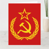 Sikkel en Hamer, USSR, CCCP, Communisme Kaart (Voorkant)
