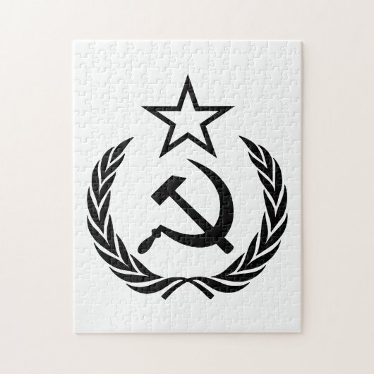 Sikkel en hamer, USSR, CCCP, Communisme Legpuzzel (Verticaal)