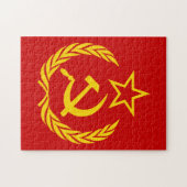 Sikkel en hamer, USSR, CCCP, Communisme Legpuzzel (Horizontaal)