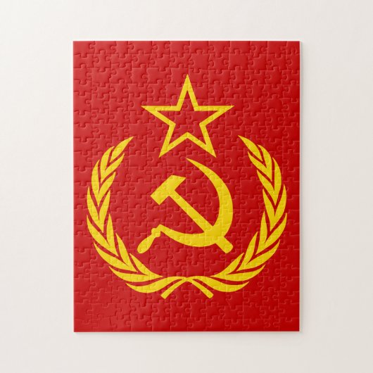 Sikkel en hamer, USSR, CCCP, Communisme Legpuzzel (Verticaal)