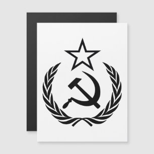 Sikkel en hamer, USSR, CCCP, Communisme Magnetische Uitnodiging