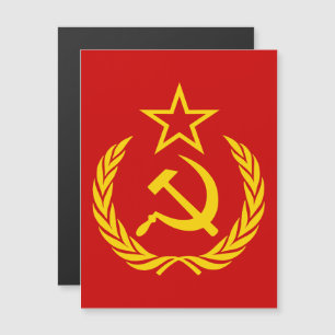 Sikkel en hamer, USSR, CCCP, Communisme Magnetische Uitnodiging