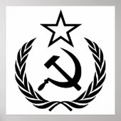 Sikkel en hamer, USSR, CCCP, Communisme Poster (Voorkant)