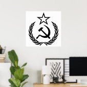 Sikkel en hamer, USSR, CCCP, Communisme Poster (Thuiskantoor)