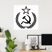 Sikkel en hamer, USSR, CCCP, Communisme Poster (Thuiskantoor)