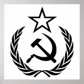 Sikkel en hamer, USSR, CCCP, Communisme Poster (Voorkant)