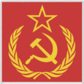 Sikkel En Hamer, USSR, CCCP, Communisme Sticker (Voorkant)