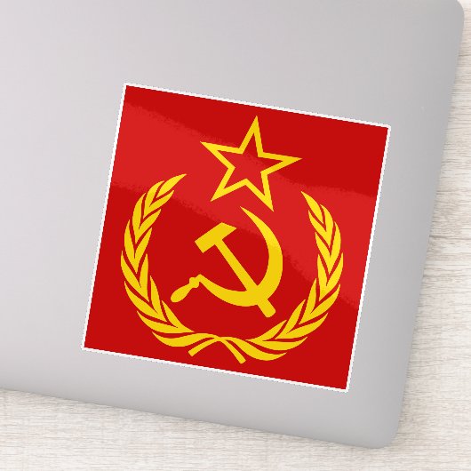 Sikkel En Hamer, USSR, CCCP, Communisme Sticker (Detail)