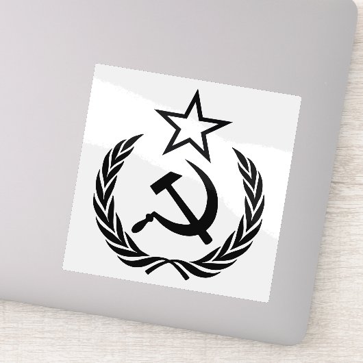 Sikkel en hamer, USSR, CCCP, Communisme Sticker (Detail)
