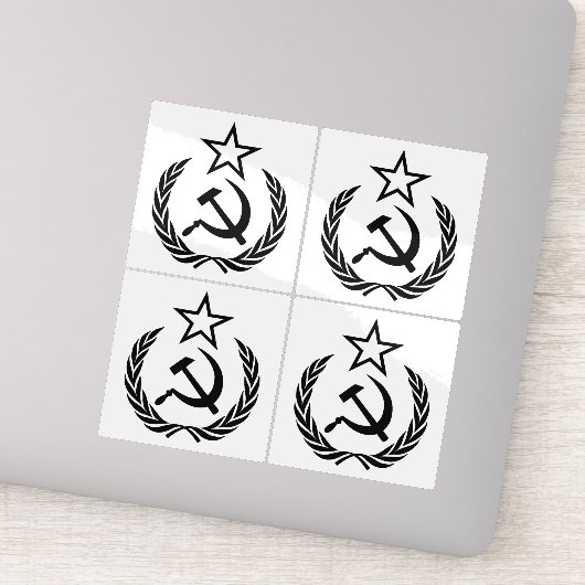 Sikkel en hamer, USSR, CCCP, Communisme Sticker (Detail)