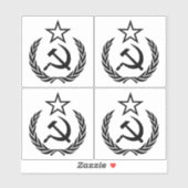 Sikkel en hamer, USSR, CCCP, Communisme Sticker (Vel)
