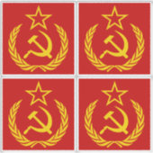 Sikkel en hamer, USSR, CCCP, Communisme Sticker (Voorkant)