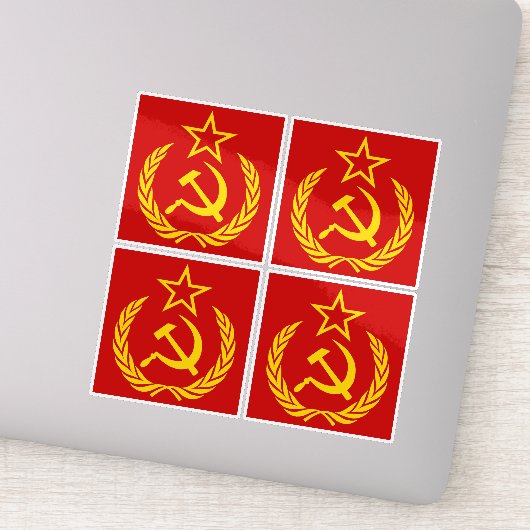 Sikkel en hamer, USSR, CCCP, Communisme Sticker (Detail)