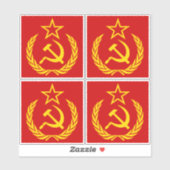 Sikkel en hamer, USSR, CCCP, Communisme Sticker (Vel)