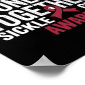 Sikkelcel Bewustzijn Bokshandschoen We Vechten All Poster (Hoek)