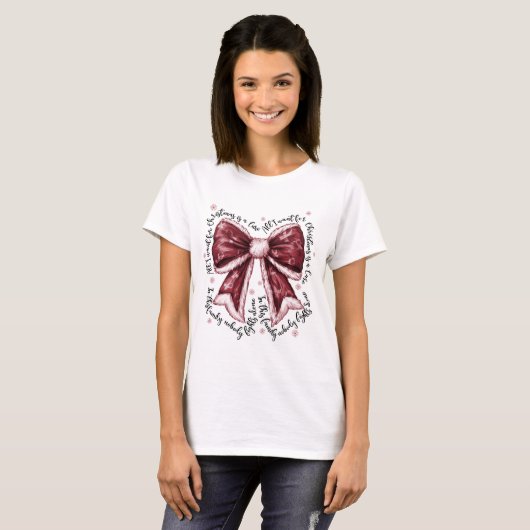 Sikkelcel Cure Christmas Bow Shirt (Voorkant volledig)
