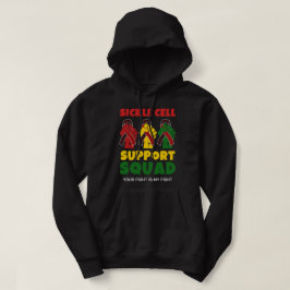 SIKKELCEL SUPPORT SQUAD Aangepaste naam Hoodie