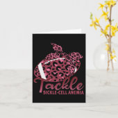 Sikkelcelanemie Awareness Football Bourgogne Rib Kaart (Gele Bloem)