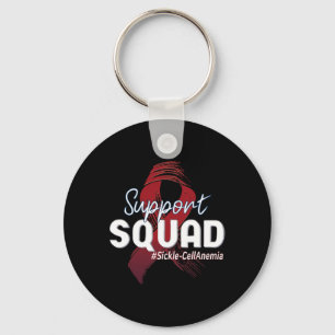 Sikkelcelanemie Awareness Support Squad Burgund Sleutelhanger