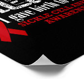 Sikkelcelanemie bewustzijn krijger's moeder gaf ik poster (Hoek)