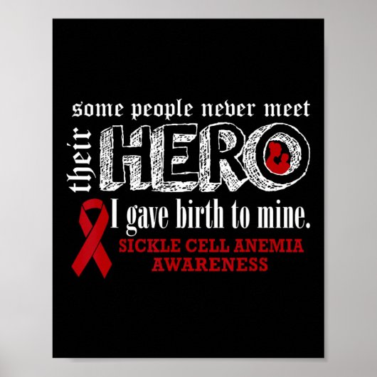 Sikkelcelanemie bewustzijn krijger's moeder gaf ik poster (Voorkant)