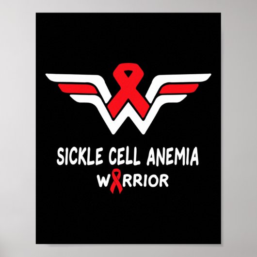 Sikkelcelanemie Bewustzijn Warrior Ondersteuning R Poster (Voorkant)