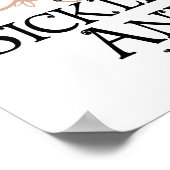 Sikkelcelanemie Butterfly Poster (Hoek)